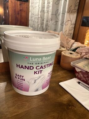 Original Hand Casting Kit — White & Light Teal